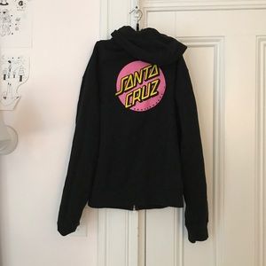 Santa Cruz zip up sweatshirt